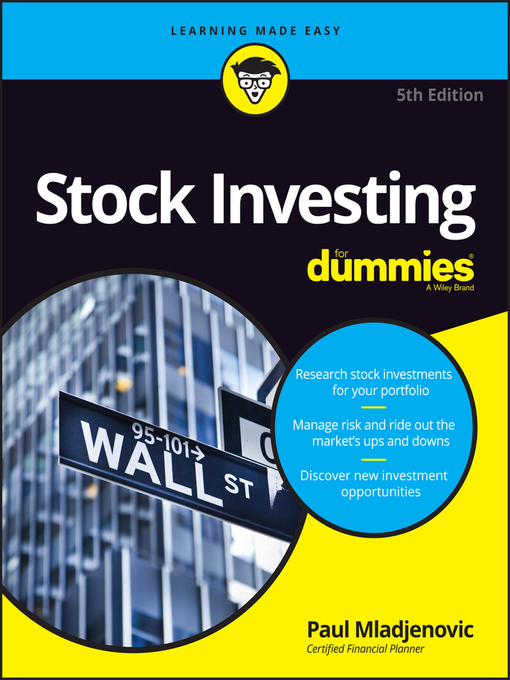 Title details for Stock Investing for Dummies by Paul Mladjenovic - Available